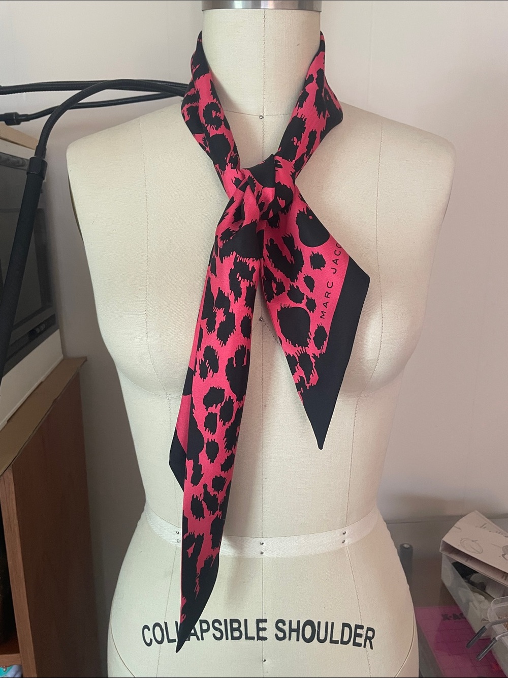 LIKE NEW Marc Jacobs Reversible Silk Scarf